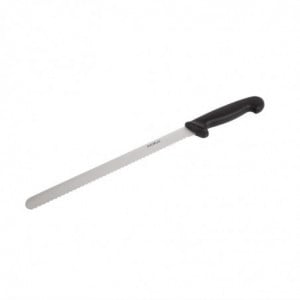 Couteau à Trancher Denté Noir - Lame 30,5 cm Hygiplas - 3