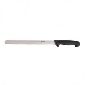 Couteau à Trancher Denté Noir - Lame 30,5 cm Hygiplas - 4