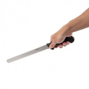 Couteau à Trancher Denté Noir - Lame 30,5 cm Hygiplas - 5