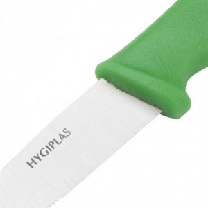 Couteau à Légumes Vert - Lame Dentée 10 cm Hygiplas - 3