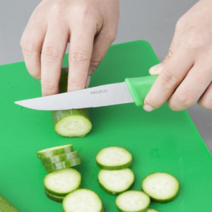 Couteau à Légumes Vert - Lame Dentée 10 cm Hygiplas - 5