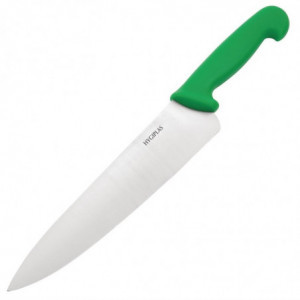 Couteau de Cuisinier Vert - Lame 25,5 cm Hygiplas - 1