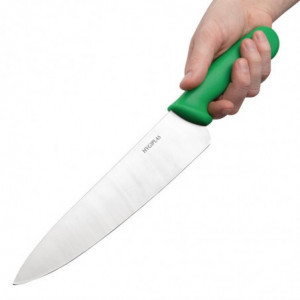 Couteau de Cuisinier Vert - Lame 25,5 cm Hygiplas - 3