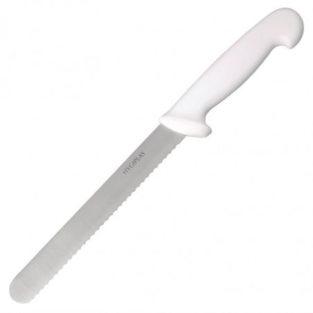 Couteau à Pain Blanc - Lame 20,5 cm Hygiplas - 1