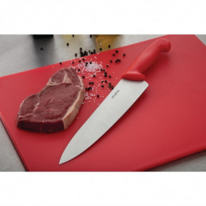 Couteau de Cuisinier Rouge - Lame 25,5 cm Hygiplas - 5