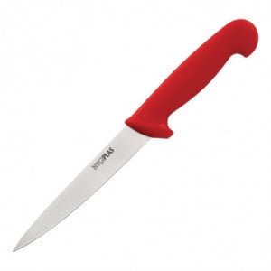 Couteau À Filet Rouge Lame 15 Cm Hygiplas - 1