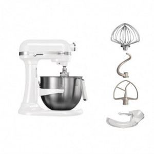 Batteur Multifonction à Bol Relevable Blanc - Capacité 6,9 L KitchenAid - 3