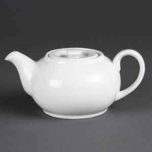 Théière En Porcelaine Blanche 426 Ml - Lot De 4 Olympia - 1