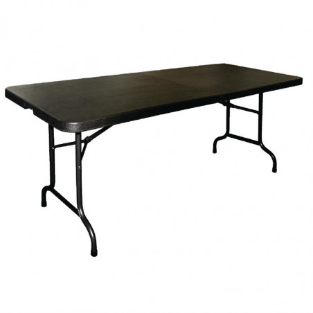 Table Pliable Noire - L 180 cm Bolero  - 1
