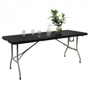 Table Pliable Noire - L 180 cm Bolero  - 3