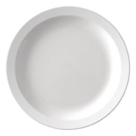Assiette À Bord Etroit En Mélamine Blanche Ø 267 Mm - Lot De 12 Olympia KRISTALLON - 1 Assiette À Bord Etroit En Mélamine Blanche Ø 267 Mm - Lot De 12 Olympia KRISTALLON - 1