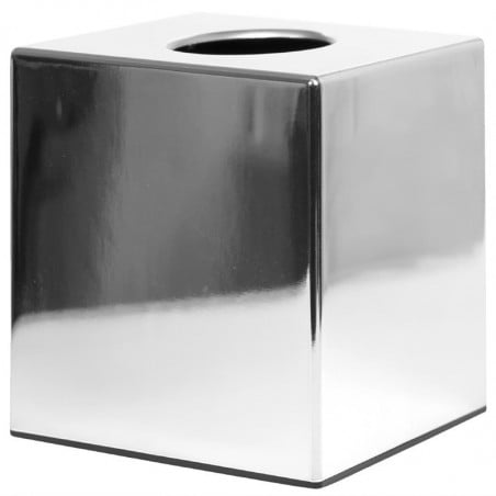 Boîte à Mouchoirs Cube Chrome Brillant Bolero  - 1