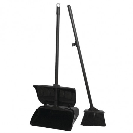 Balai avec Ramasse Poussière Noir Jantex - 1 Balai avec Ramasse Poussière Noir Jantex - 1