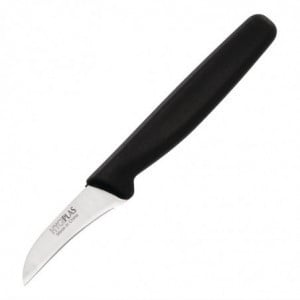 Couteau à Éplucher Noir - Lame 6,5 cm Hygiplas - 1