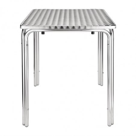 Table Carrée Empilable en Inox - 600 x 600 mm Bolero  - 1