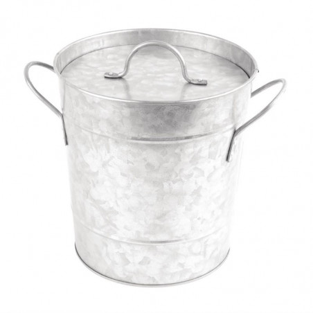 Seau à Glace Galvanisé avec Poignées - 3,4 L Olympia - 1 Seau à Glace Galvanisé avec Poignées - 3,4 L Olympia - 1