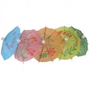 Parasol en Papier de Différentes Couleurs - Lot de 144 Fiesta  - 1