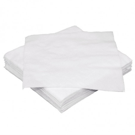 Serviette Cocktail Blanche 1 Pli - 250 x 250 mm - Lot de 2000 Fiesta - 1 Serviette Cocktail Blanche 1 Pli - 250 x 250 mm - Lot de 2000 Fiesta - 1