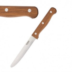 Couteau à Steak Bois - Lot de 12 Olympia - 1