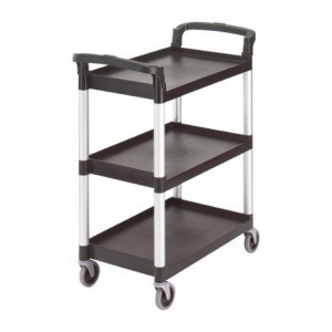 Chariot de Service - 3 Niveaux Noir Cambro - 1