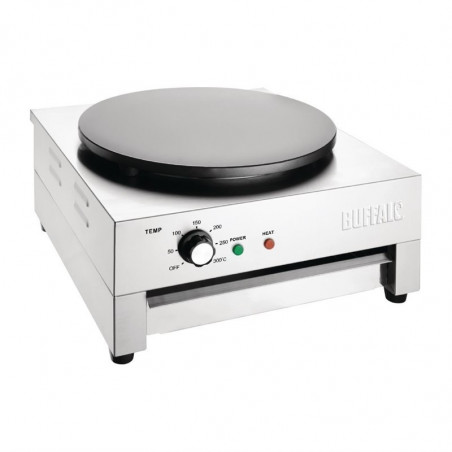 Crêpière Professionnelle Électrique - 40 cm de Diamètre Buffalo - 1 Crêpière Professionnelle Électrique - 40 cm de Diamètre Buffalo - 1