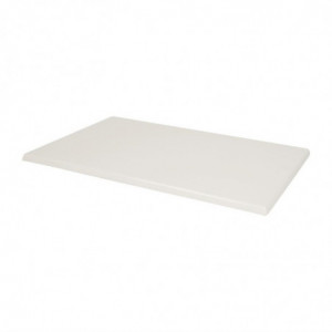 Plateau de Table Rectangulaire Pré Percé Blanc Bolero  - 1