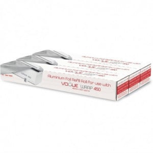 Rouleaux de Papier Aluminium pour Distributeur Wrap 450 - Lot de 3 Vogue - 1