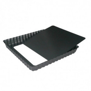 Moule à Tarte Carré Anti-adhésif avec Fond Amovible - L 230 mm De Buyer - 1