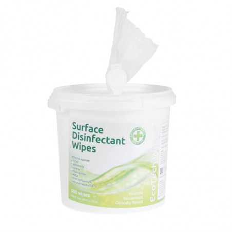 Boîte de Lingettes Désinfectantes de Surface - Lot de 1000 EcoTech - 1 Boîte de Lingettes Désinfectantes de Surface - Lot de 1000 EcoTech - 1