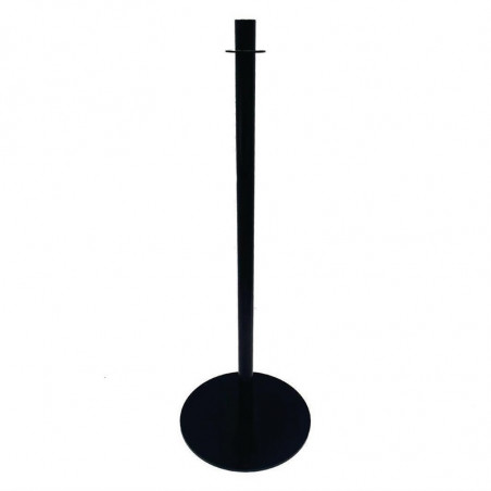 Poteau d'Accueil Noir Tête Plate Bolero  - 1