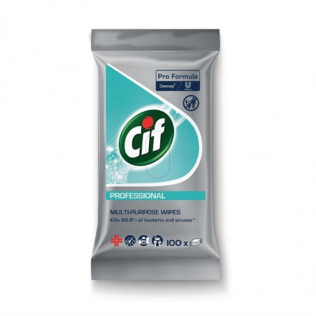 Lingettes Multi-Usages Cif Proformula 100 Lingettes FourniResto - 1 Lingettes Multi-Usages Cif Proformula 100 Lingettes FourniResto - 1
