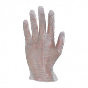 Gants Jetables en Vinyle non Poudré Taille L - Lot de 100 FourniResto - 1