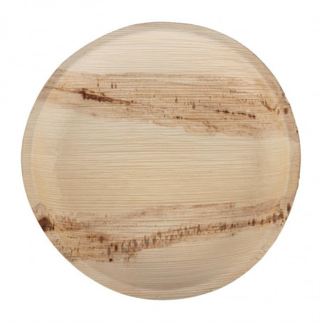 Assiettes Plates Rondes en Feuilles de Palmier - Ø 250 mm - Lot de 100 Fiesta Green - 1 Assiettes Plates Rondes en Feuilles de Palmier - Ø 250 mm - Lot de 100 Fiesta Green - 1