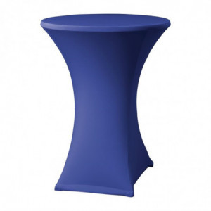 Housse de Table Extensible Samba Bleue pour Table avec Pieds Croisés FourniResto - 1