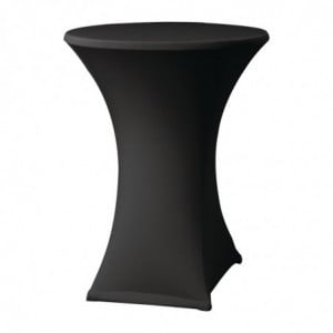 Housse de Table Extensible Samba Noire pour Table avec Pieds Croisés FourniResto - 1