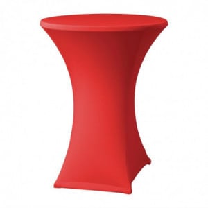 Housse de Table Extensible Samba Rouge pour Table avec Pieds Croisés FourniResto - 1