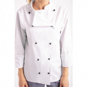 Veste De Cuisine Mixte Chicago Manches Longues Blanche Taille L Whites Chefs Clothing  - 8