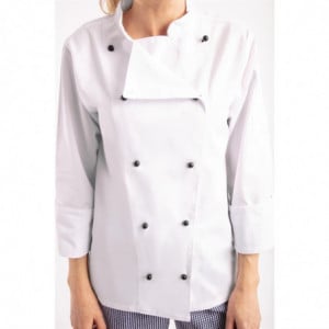 Veste De Cuisine Mixte Chicago Manches Longues Blanche Taille M Whites Chefs Clothing - 8