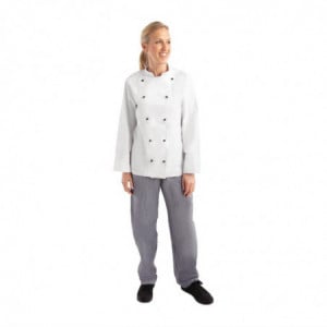 Veste De Cuisine Mixte Chicago Manches Longues Blanche Taille Xl Whites Chefs Clothing  - 1