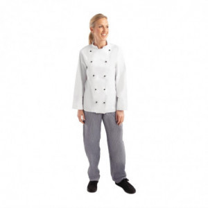 Veste De Cuisine Mixte Chicago Manches Longues Blanche Taille Xs Whites Chefs Clothing  - 1