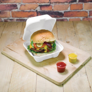 Boîtes À Hamburger Compostables En Bagasse 152Mm - Lot De 500 Vegware - 4