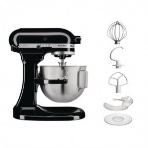 Batteur K5 Noir Avec Bol De Mélange 4,8L KitchenAid - 3