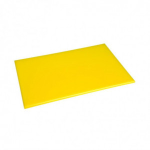 Planche À Découper Anti-Bactérienne en PEHD- Jaune Hygiplas - 1
