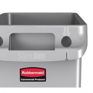 Collecteur Slim Jim en Plastique - 60L Rubbermaid - 7