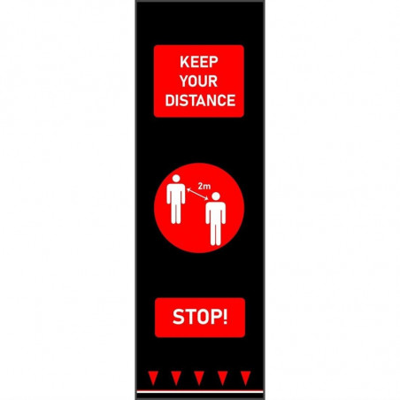 Tapis De Distanciation Sociale - Rouge Coba - 1 Tapis De Distanciation Sociale - Rouge Coba - 1