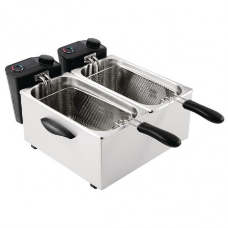 Friteuse De Comptoir Double Électrique Peu Intensive - 2X 3,5L Caterlite - 1 Friteuse De Comptoir Double Électrique Peu Intensive - 2X 3,5L Caterlite - 1