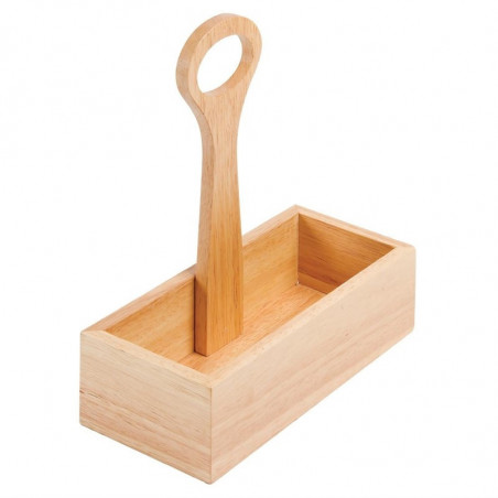 Panier À Condiments En Bois Avec Poignée Olympia - 1 Panier À Condiments En Bois Avec Poignée Olympia - 1