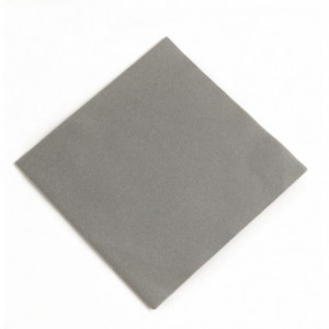 Serviettes Déjeuner Ouate Gris Granite Compostables - 1 Pli - 40X40 - Lot De 750 Duni - 1