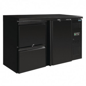 Arrière-Bar Série U 1 Porte et 2 Tiroirs - 349 L Polar - 1
