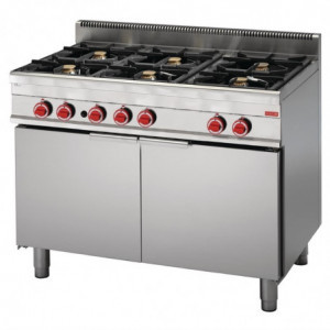 Fourneau 6 Feux Sur Maxi Four Gaz 650 Gastro M - 1